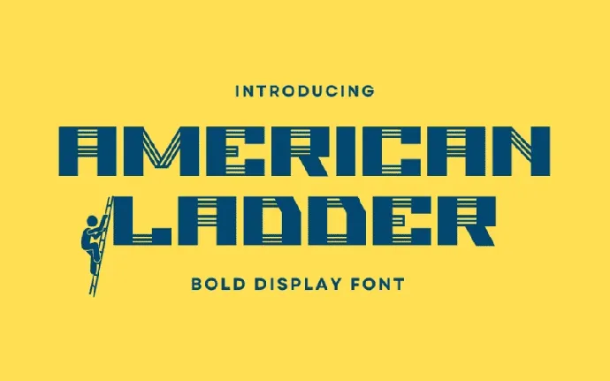 American Ladder font