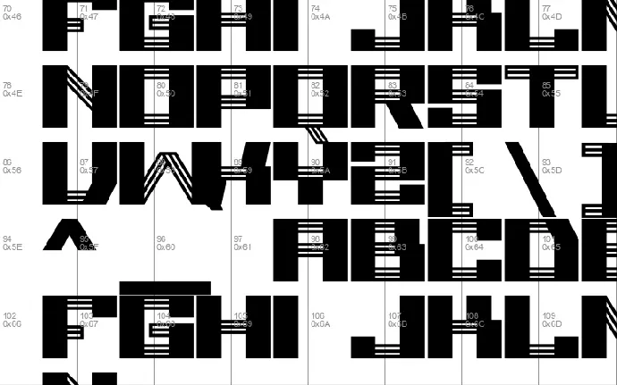 American Ladder font