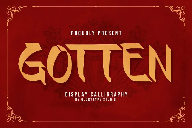 Gotten font