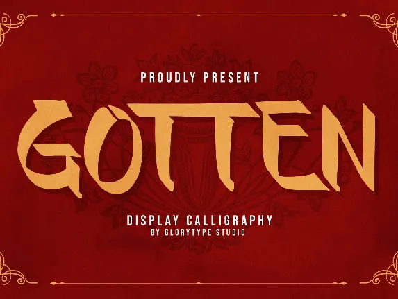 Gotten font