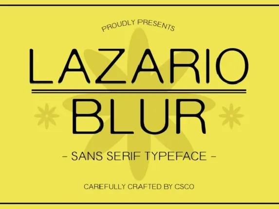 Lazario Blur font