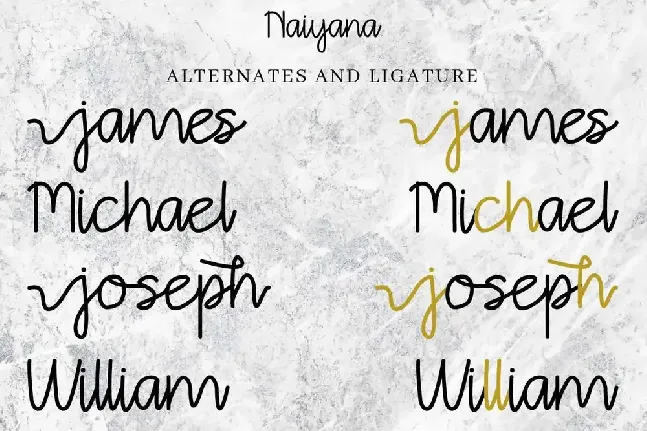 Naiyana Demo font