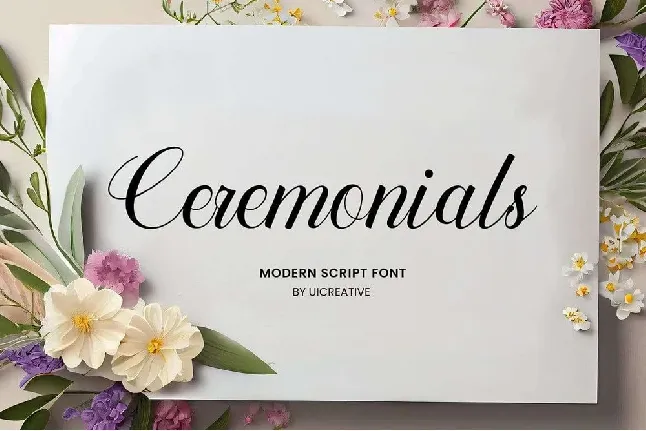 Ceremonials font