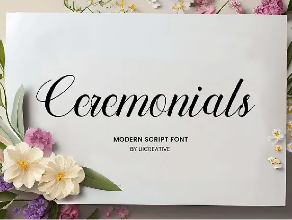 Ceremonials font