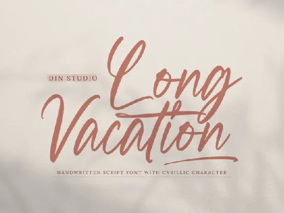 Long Vacation font