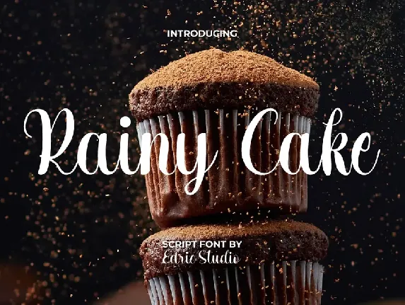 Rainy Cake font