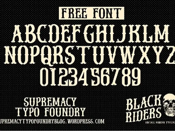 Black Riders font