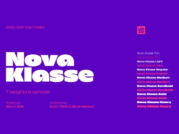 Nova Klasse font