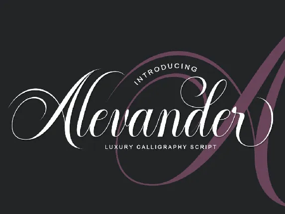 Alevander font