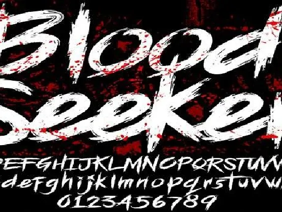 Blood Seeker font