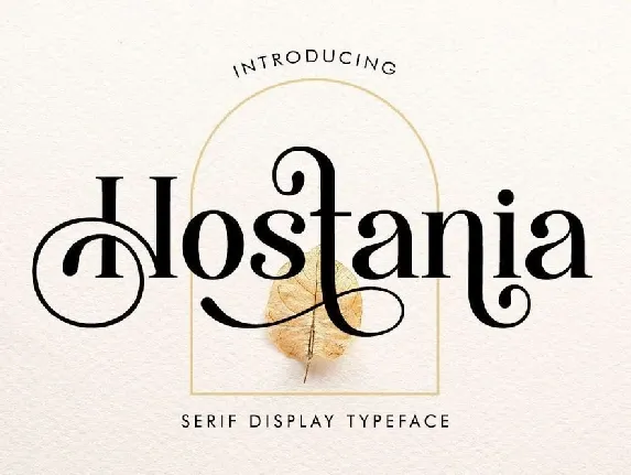 Hostania font