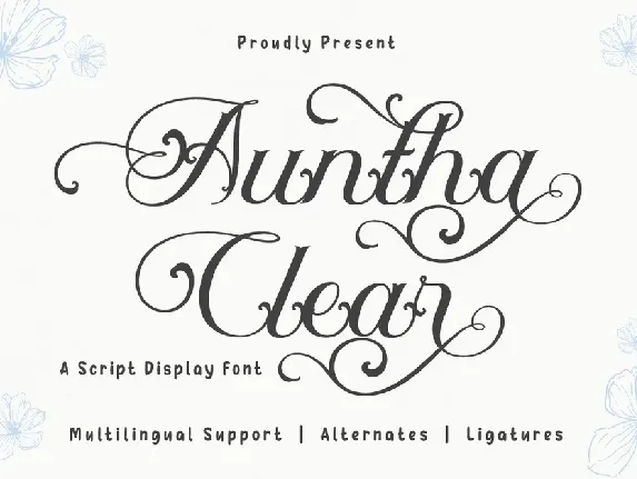 Auntha Clear font