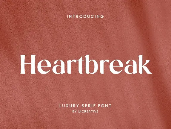 Heartbreak font