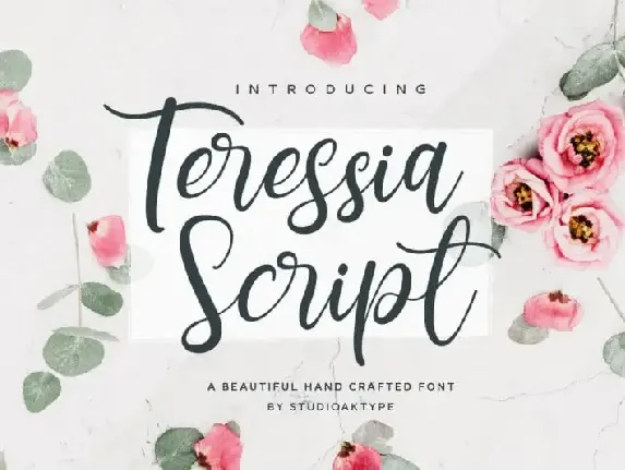 Teressia Script font