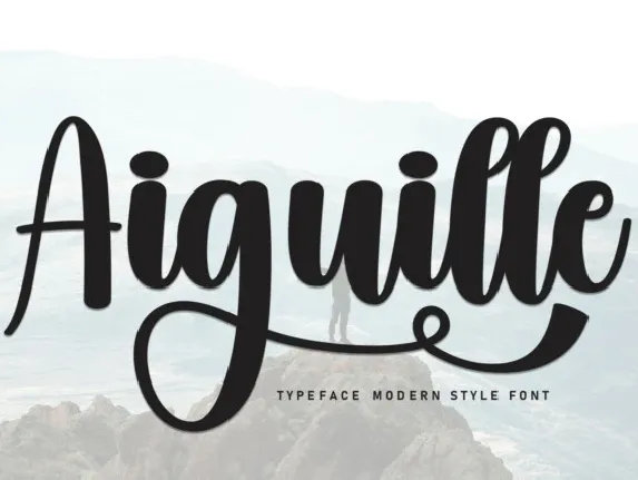 Aiguille Script font