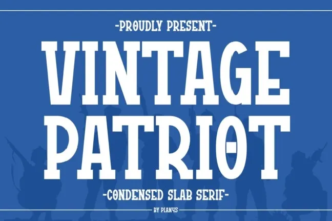 Vintage Patriot font