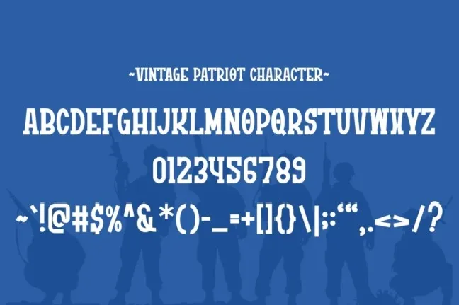 Vintage Patriot font