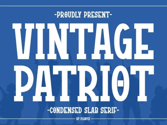 Vintage Patriot font