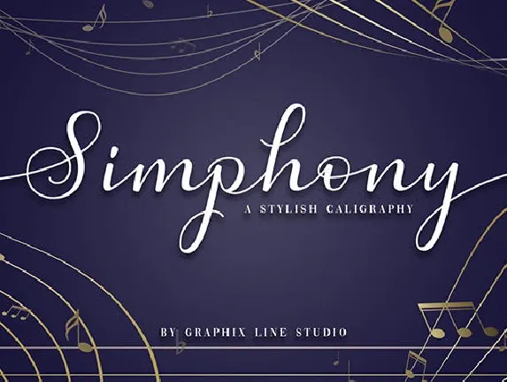 Simphony Calligraphy font