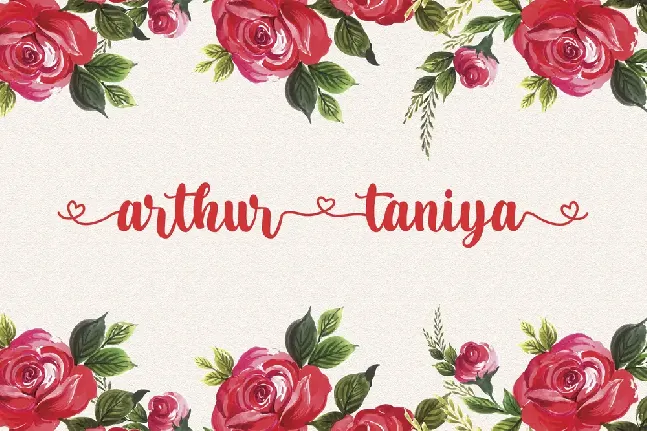 Arthur Taniya font