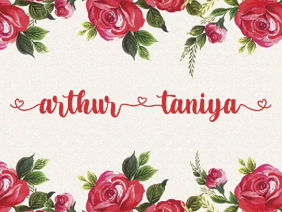 Arthur Taniya font