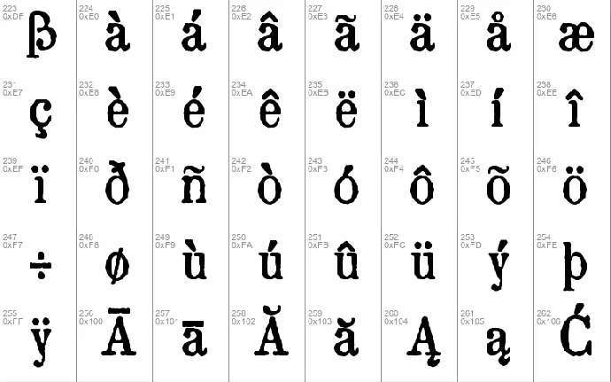 zai Drukarnia Akademii Krakowskiej 1674 font