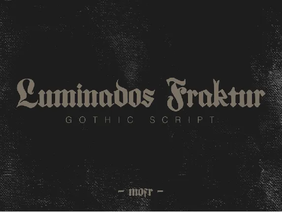 Luminados Fraktur font