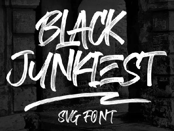 Black Junkiest font