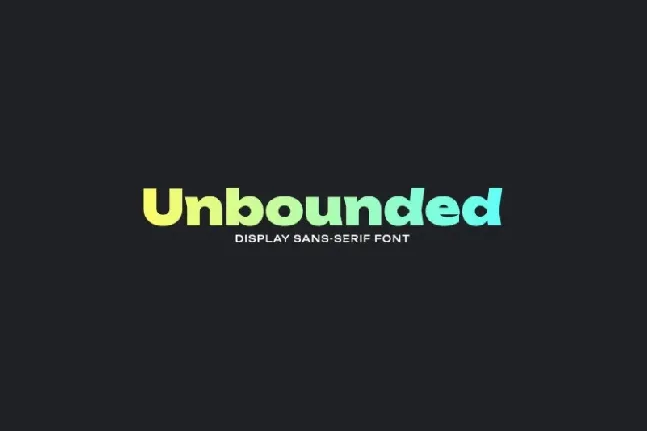 Unbounded Family font