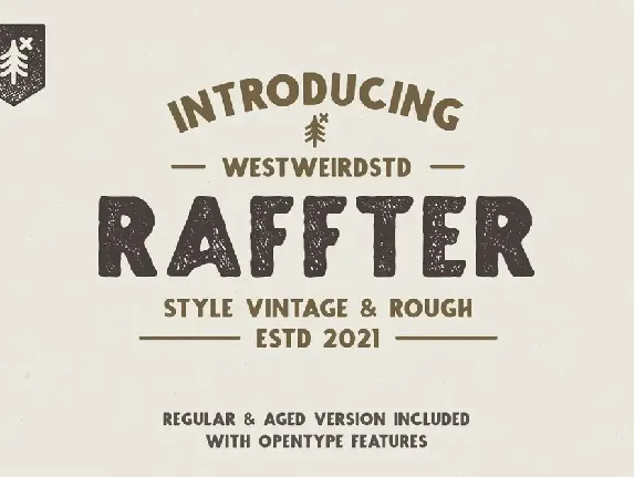 RAFFTER font