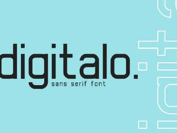 Digitalo Sans Serif font