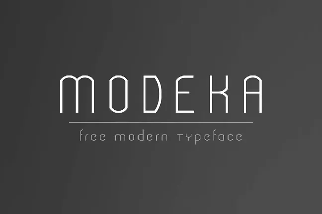 Modeka font