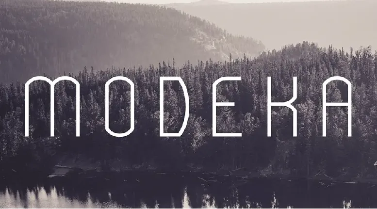 Modeka font