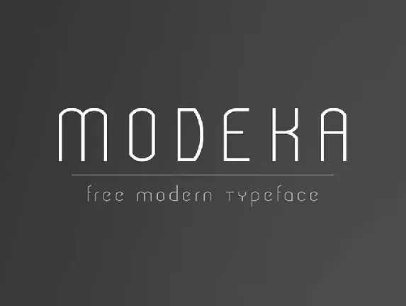 Modeka font