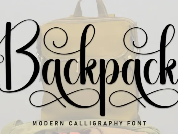 Backpack Script Typeface font