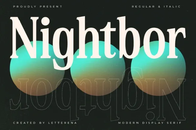 Nightbor font