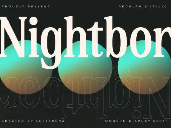 Nightbor font