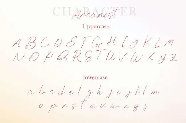 Arcanist font