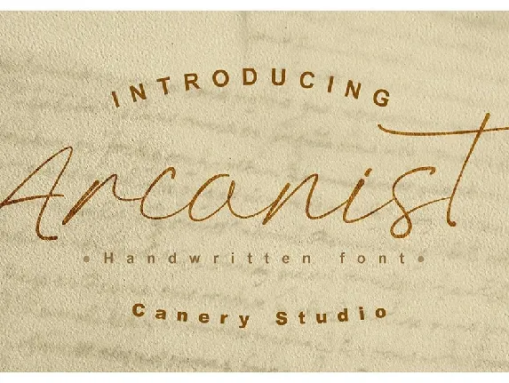 Arcanist font