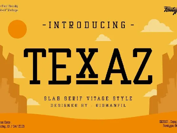 Texaz font