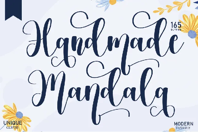 Handmade Mandala font