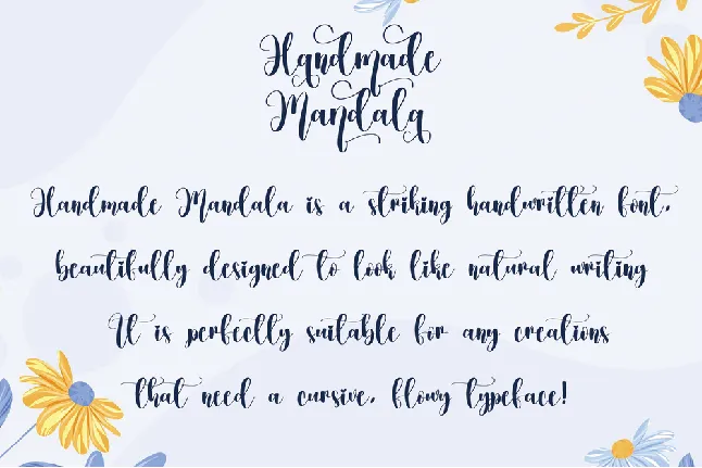 Handmade Mandala font