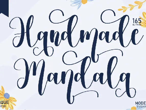 Handmade Mandala font