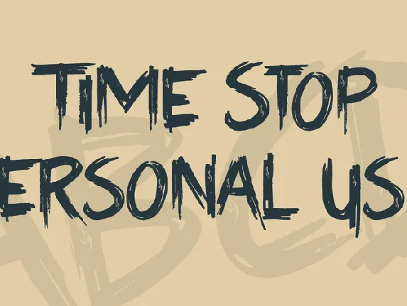 Time Stop Personal Use font