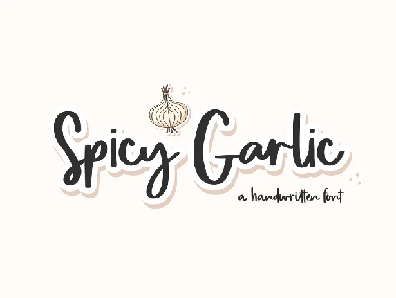 Spicy Garlic Demo font