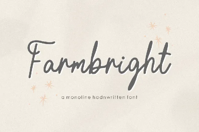 Farmbright font