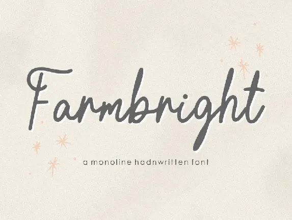 Farmbright font