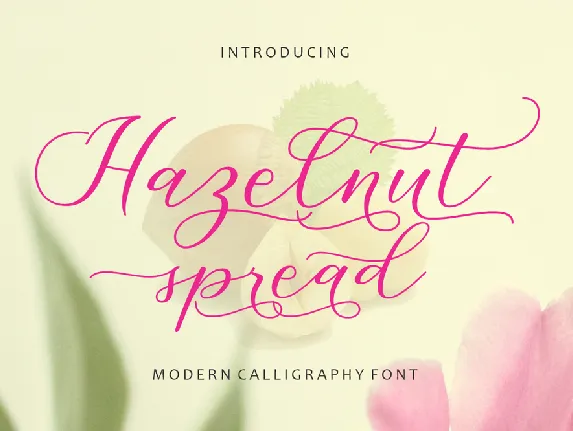 Hazelnut Spread font