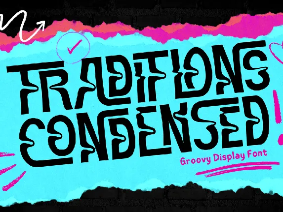 Traditions Condensed Demo font