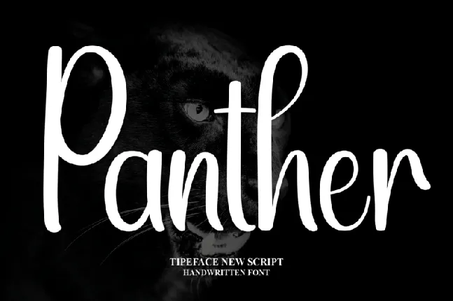 Panther Script font